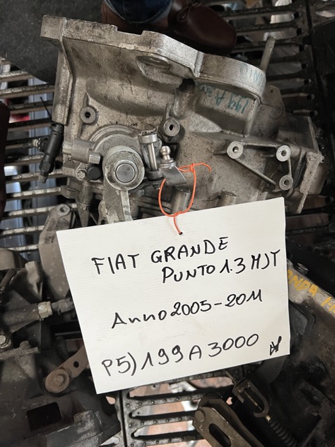 Cambio Fiat Grande Punto 1.3 MJT Anno 2005-2011 Codice Motore 199A3000