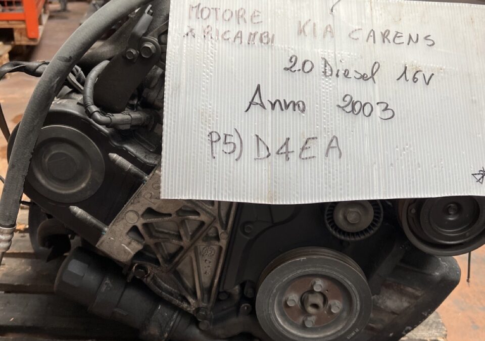 Motore per ricambi Kia Carens 2.0 Diesel 16v Anno 2003 Codice Motore D4EA