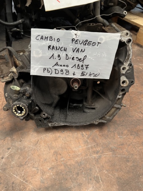 Cambio Peugeot Ranch Van 1.9 Diesel Anno 1997 Codice Motore D9B 51 Kw