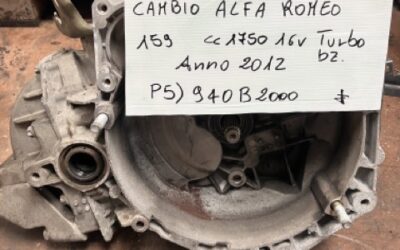 Cambio Alfa Romeo 159 cc.1750i 16v Turbo Benzina Anno 2012 Codice Motore 940B2000