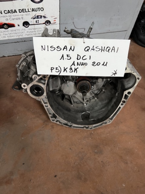Cambio Nissan Qashqai 1.5 DCI Anno 2011 Codice Motore K9K