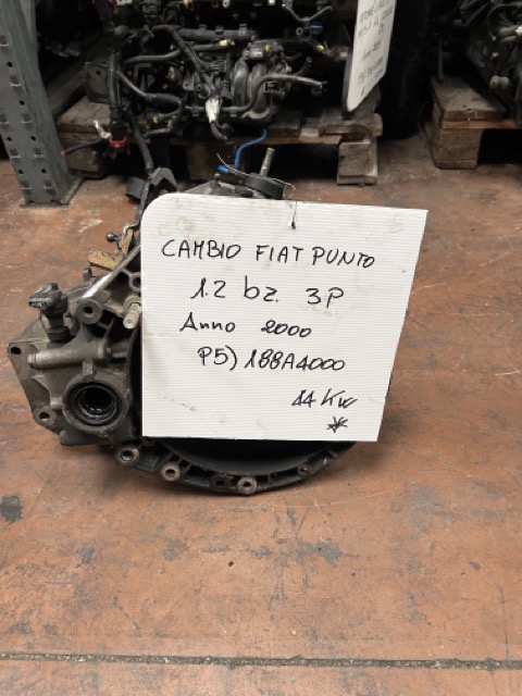 Cambio FIAT PUNTO 1.2 bz. 3P Anno 2000 Codice Motore 188A4000 44Kw