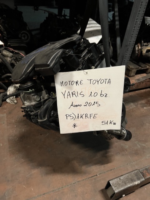 Motore Toyota Yaris 1.0 bz. Anno 2015 Codice Motore 1KRFE 51Kw