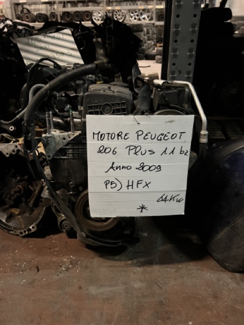Motore Peugeot 206 Plus 1.1 bz. 3P Anno 2009 Codice Motore HFX 44Kw
