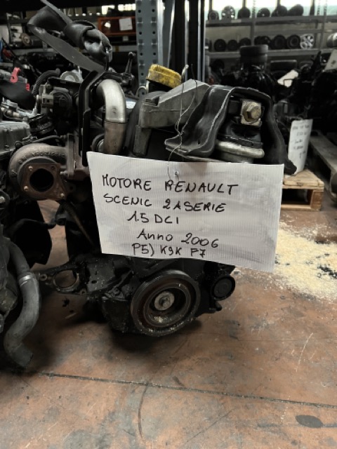 Motore Renault Scenic 1.5 DCI Anno 2006 Codice Motore K9KP7   78kw