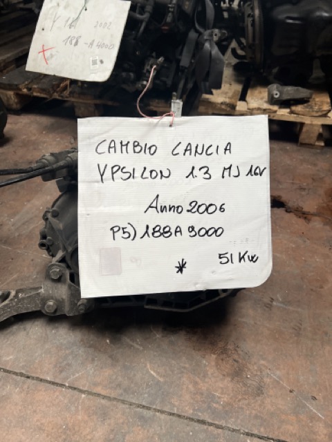 Cambio Lancia Ypsilon 1.3 MJ 16V Anno 2006 Codice Motore 188A9000 51Kw