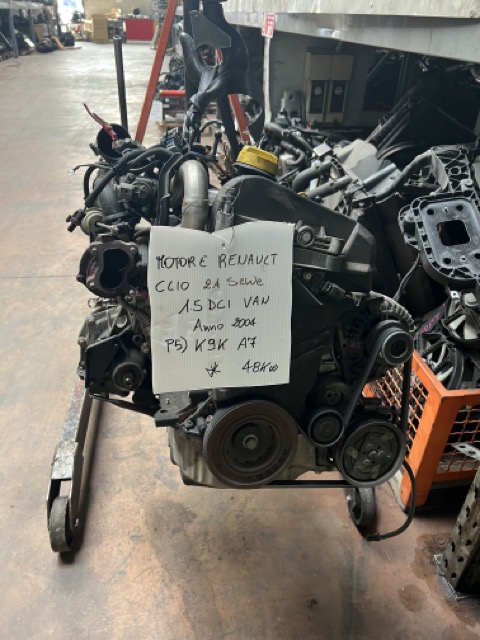 Motore Renault Clio 2A Serie 1.5 DCI VAN Anno 2004 Codice Motore K9K A7 48Kw