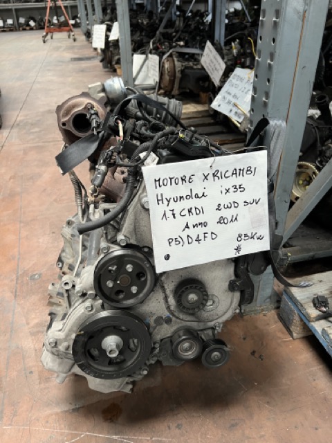 Motore per RICAMBI Hyundai iX35 1.7 CRDI 2WD SUV Anno 2011 Codice Motore D4FD 85KW