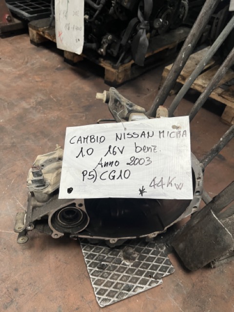 Cambio Nissan Micra 1.0 16V Benz. Anno 2003 Codice Motore CG10 44Kw