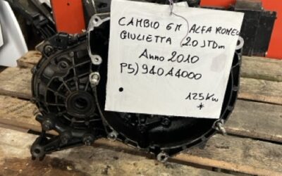 Cambio 6M Alfa Romeo Giulietta 2.0 JTDm-2 Anno 2010 Codice Motore 940A4000 125KW