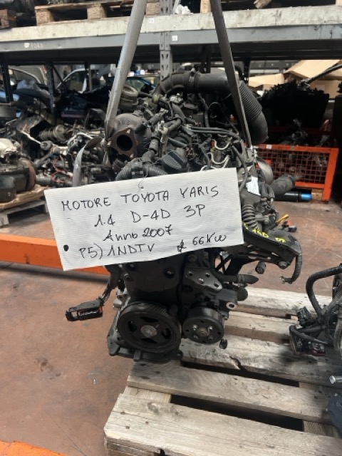 Motore Toyota Yaris 1.4 D-4D 3P Anno 2007 Codice Motore 1NDTV 66KW