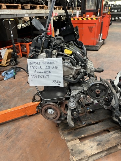 Motore Renault Laguna 1.8 16V Anno 2002 Codice Motore F4PC7 89KW