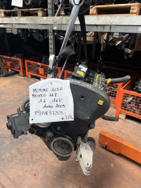 Motore Alfa Romeo 147 1.6 16V Anno 2009 Codice Motore AR37203 77KW