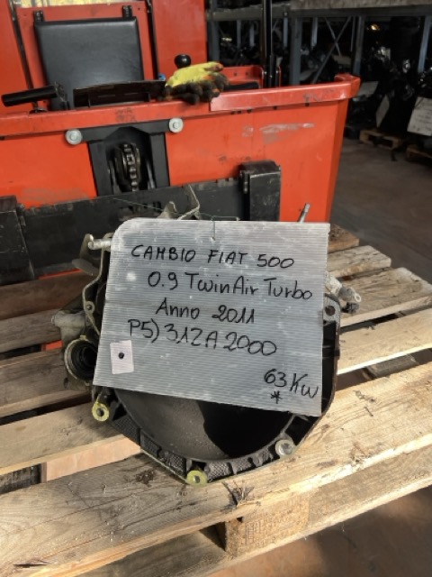 Cambio Fiat 500 0.9 TwinAir Turbo Anno 2011 Codice Motore 312A2000 63KW