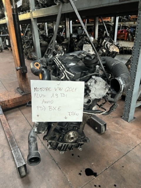 Motore Volkswagen Golf Plus 1.9 TDI Anno 2006 Codice Motore BXE 77KW