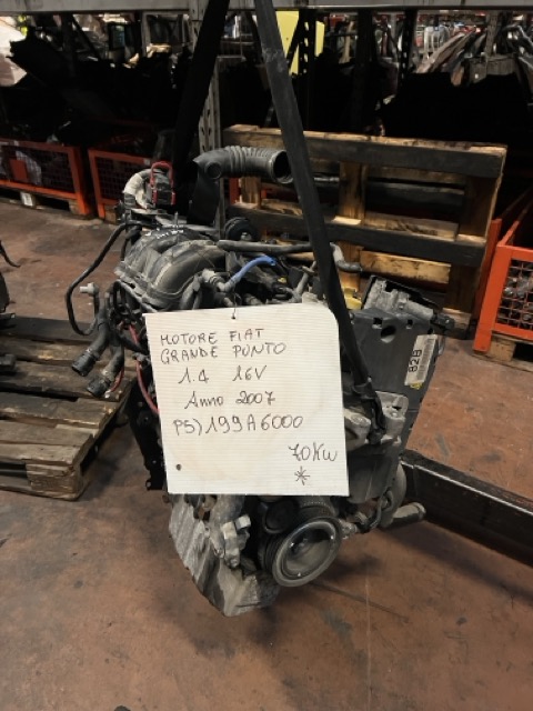 Motore Fiat Grande Punto 1.4 16V Anno 2007 Codice Motore 199A6000 70KW