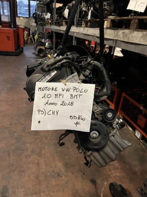 Motore Volkswagen Polo 1.0 MPI BMT Anno 2018 Codice Motore CHY 55KW