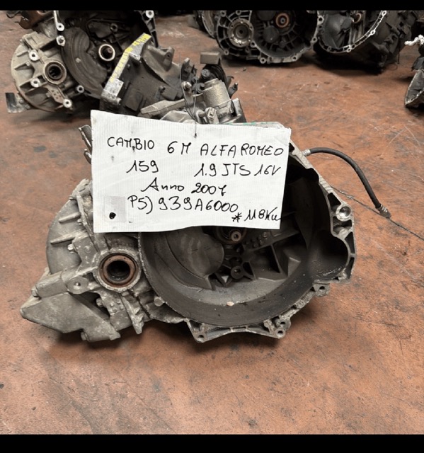 Cambio 6M Alfa Romeo 159 1.9 JTS 16V Anno 2007 Codice Motore 939A6000 118KW