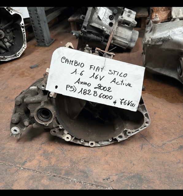 Cambio Fiat Stilo 1.6 16V Active Anno 2002 Codice Motore 182B6000 76KW
