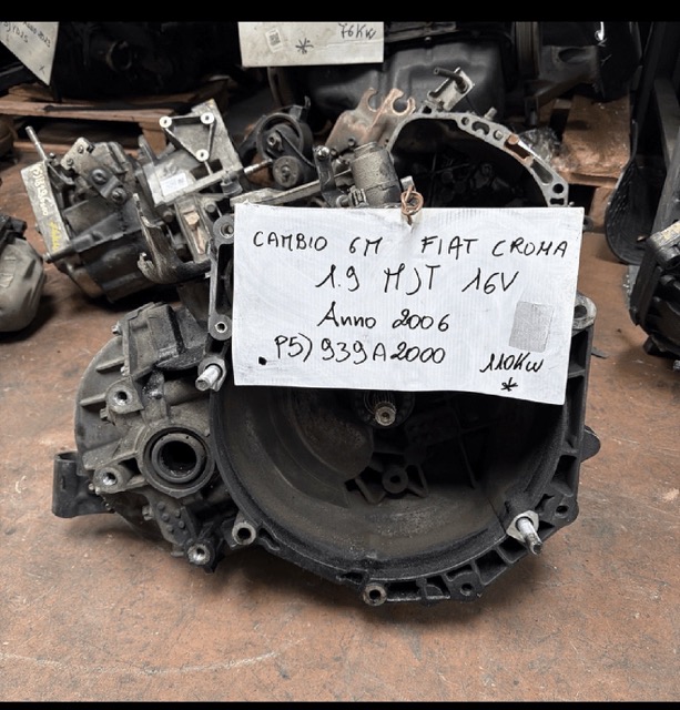 Cambio 6M Fiat Croma 1.9 Multijet 16V SW Anno 2006 Codice Motore 939A2000 110KW