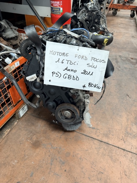 Motore Ford Focus 1.6 TDCi SW Anno 2011 Codice Motore G8DD 80KW