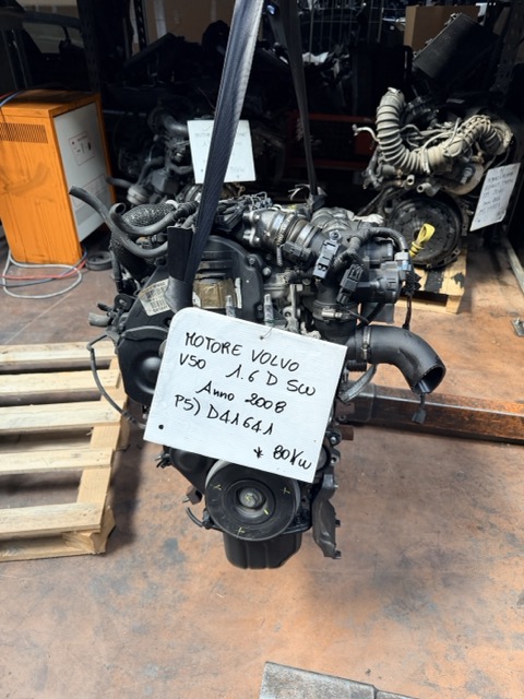 Motore Volvo V50 1.6 D SW Anno 2008 Codice Motore D41641 80KW