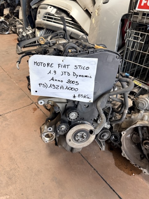 Motore Fiat Stilo 1.9 JTD Dynamic Anno 2005 Codice Motore 192A1000 85KW