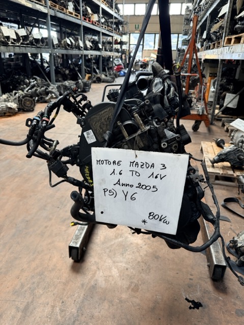 Motore Mazda 3 1.6 TD 16V Anno 2005 Codice Motore Y6 80KW