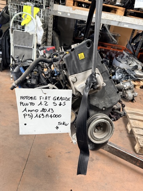 Motore Fiat Grande Punto 1.2 S&S Anno 2013 Codice Motore 169A4000 51KW
