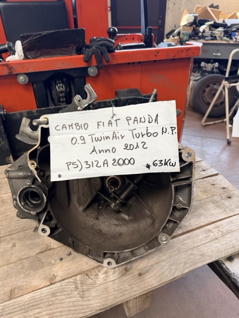 Cambio Fiat Panda 0.9 TwinAir Turbo Natural Power Anno 2012 Codice Motore 312A2000 63KW