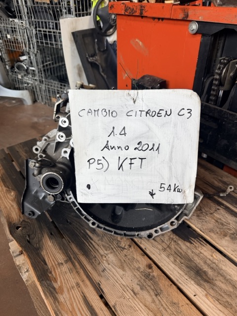 Cambio Citroen C3 1.4 Benz. Anno 2011 Codice Motore KFT 54KW