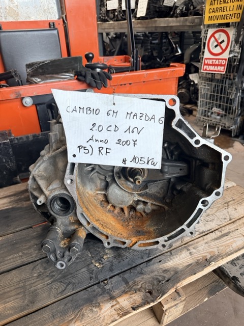 Cambio 6M Mazda 6 2.0 CD 16V Anno 2007 Codice Motore RF 105KW
