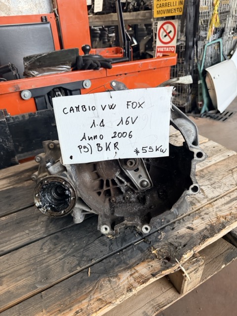 Cambio Volkswagen Fox 1.4 16V Anno 2006 Codice Motore BKR 55KW