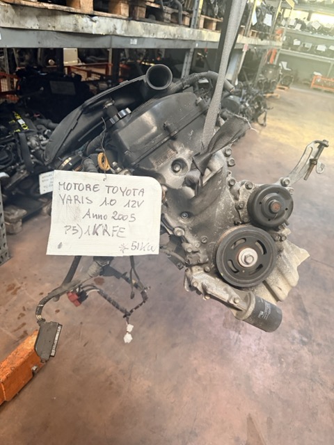 Motore Toyota Yaris 1.0 12V Anno 2005 Codice Motore 1KRFE 51KW