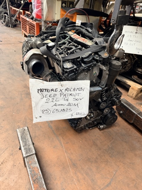 Motore per Ricambi Jeep Patriot 2.2L Td SUV Anno 2011 Codice Motore 651925 120KW